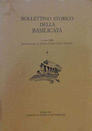 BOLLETTINO STORICO DELLA BASILICATA NUMERO 8